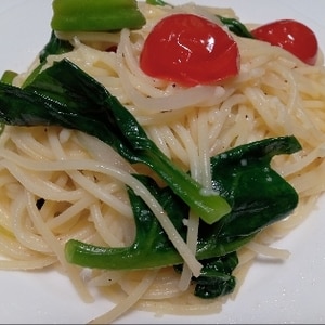 つるむらさきの夏パスタ